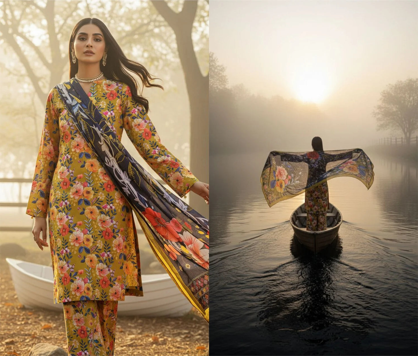 ALPINE PRINTED KARANDI | ALLOVER | UNSTITCHED | 3 PIECE | 4510