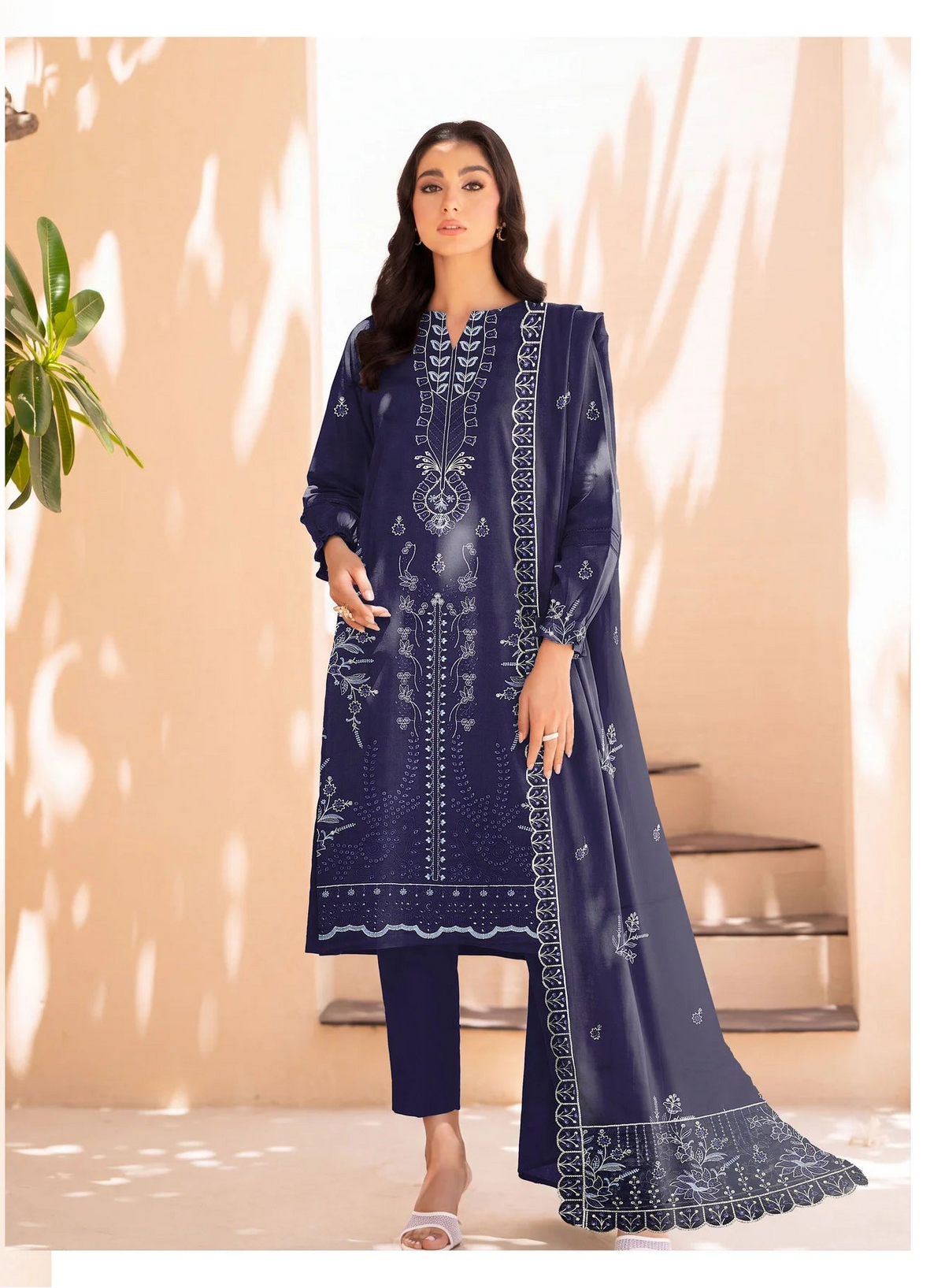 DHANAK 3 PIECE EMBROIDERED (UNSTITCHED)-512