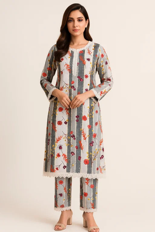 PRINTED KHADDAR | 2 PIECE | UNSTITCHED | 12
