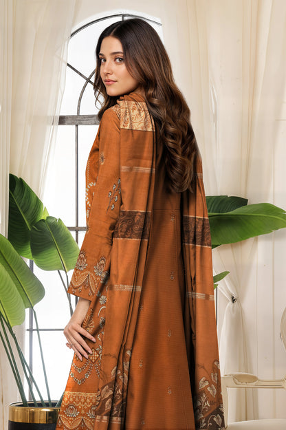 MUSTARD VISCOSE EMBROIDERED | 3 PIECE | UNSTITCHED | 3704