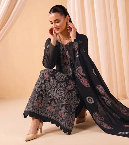 DHANAK 3 PIECE EMBROIDERED  (UNSTITCHED)- 514