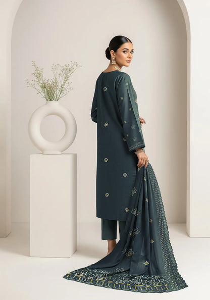 ZINK DHANAK EMBROIDERED | 3 PIECE | UNSTITCHED | 4201