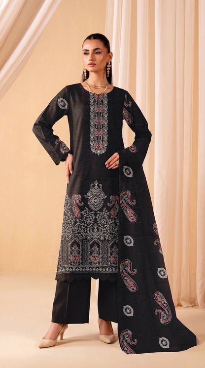 DHANAK 3 PIECE EMBROIDERED  (UNSTITCHED)- 514
