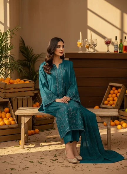 ZINK DHANAK EMBROIDERED | BAROSHA DUPATTA  | UNSTITCHED | 4604