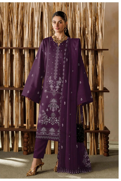 COTTON EMBROIDERED 3 PIECE (UNSTITCHED) - 468