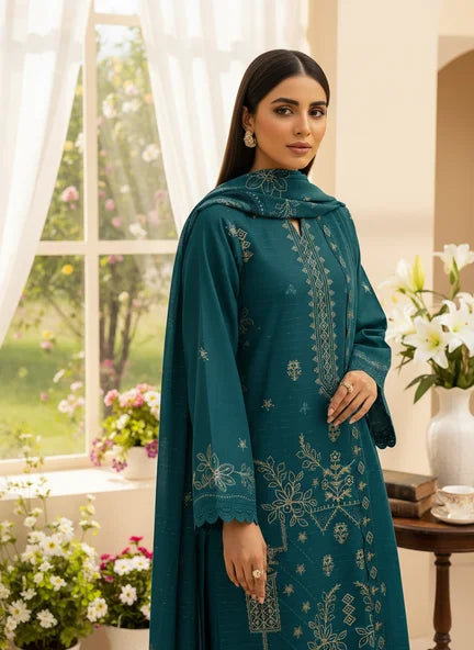 ZINK  DHANAK EMBROIDERED | 3 PIECE | UNSTITCHED | 4705