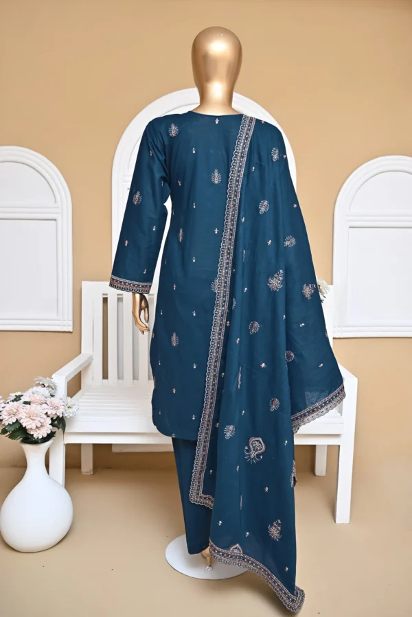 ZINC 3 PIECE COTTON EMBROIDERED SUIT {UNSTITCHED} – 3001 – BINOSMAN - Image 2