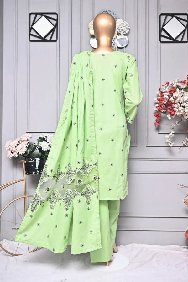 MINT GREEN 3 PIECE COTTON EMBROIDERED SUIT {UNSTITCHED} – 2003 – BINOSMAN - Image 2