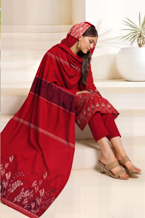 3702 – 3 PIECE VISCOSE BANA DORIA EMBROIDERED SUIT {UNSTITCHED} –BINOSMAN - Image 3